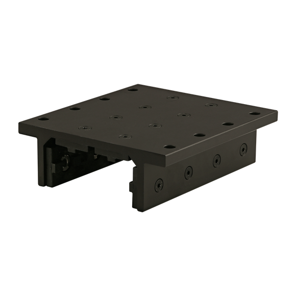 6834-BLACK -  15 Series 4 Slot Mount - Double Flange Long High-Cycle Linear Bearing