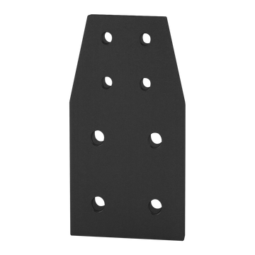4518-BLACK -  10 to 15 Series 8 Hole - Rectangular Transition Flat Plate