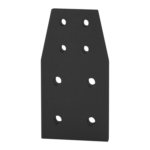 4518-BLACK -  10 to 15 Series 8 Hole - Rectangular Transition Flat Plate