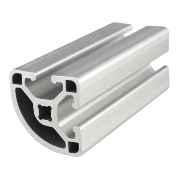 1517-LS-120 -  1.5" X 1.5" QUARTER RND T-SLOT EXT LITESMOOTH 120" EXT