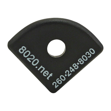 2035 -  15 Series End Cap with Push-In Fastener