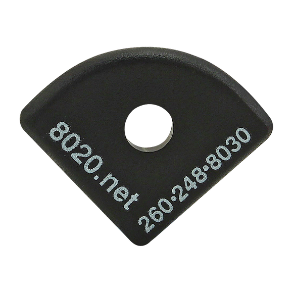 2035 -  15 Series End Cap with Push-In Fastener