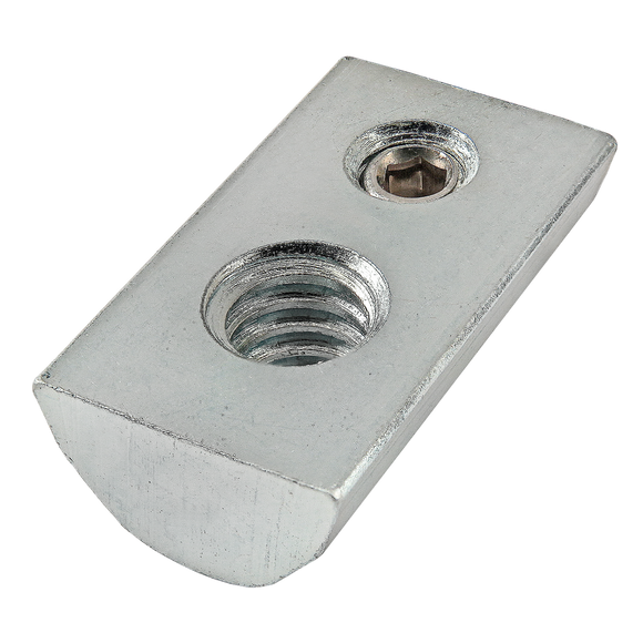 3787 -  1/4-20 Roll-In T-Nut with Set Screw