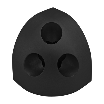 40-4443-BLACK -  40 Series 3 Way - Rounded Corner Connector