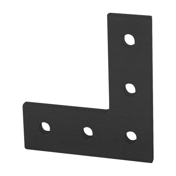 20-4081-BLACK -  20 Series 5 Hole - &ldquo;L&rdquo; Flat Plate