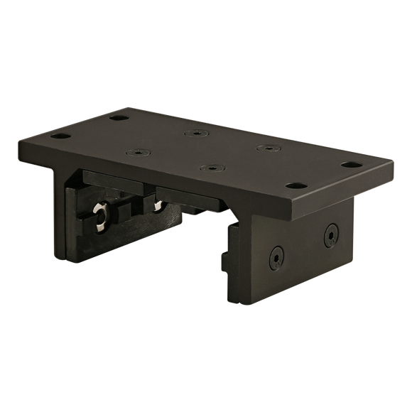 40-6833-BLACK -  40 Series 4 Slot Mount - Double Flange Short High-Cycle Linear Bearing