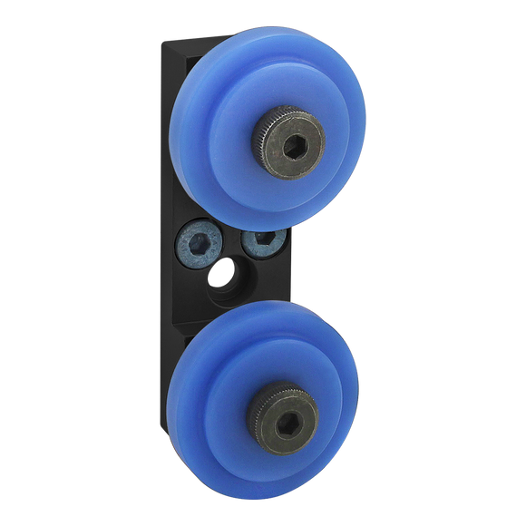 25-2751-BLACK -  25 Series Dual Roller Wheel Bracket Assembly