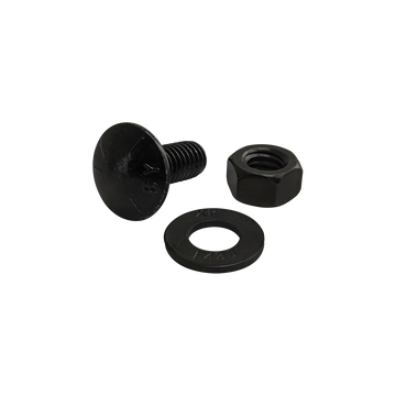 3325 -  Bolt Assembly: 5/16-18 x .750" Black Slide-In Flanged Economy T-Slot Stud with Washer and Hex Nut - Black Zinc