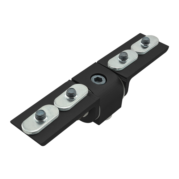 25-4032-BLACK -  25 Series Right Angle 90 Degree Dynamic Pivot Assembly with Dual "L" Arms