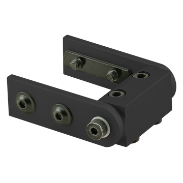 4030-BLACK -  10 Series Right Angle Universal Dynamic Pivot Assembly with Dual Straight Arms