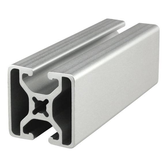 1504-LS-242 -  1.5" X 1.5" LITE SMOOTH BI-SLOT OPPOSITE T-SLOT 242" BAR