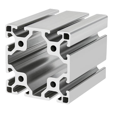 40-8080-LITE-6.05M -  80mm X 80mm Lite T-slotted Profile - Eight Open T-slots