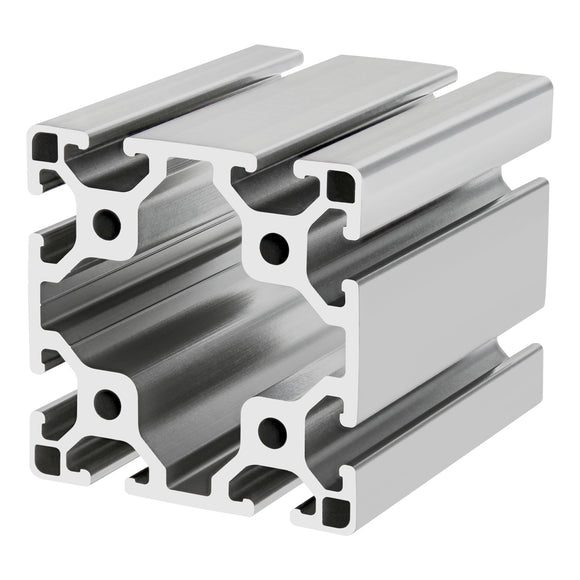 40-8080-LITE-6.05M -  80mm X 80mm Lite T-slotted Profile - Eight Open T-slots
