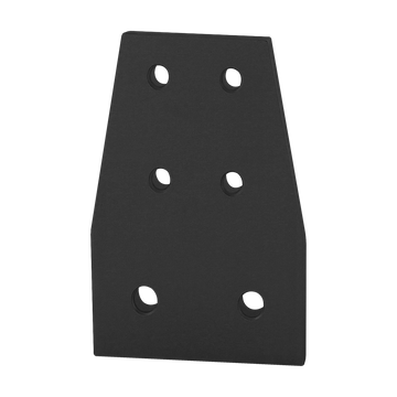 4519-BLACK -  10 to 15 Series 6 Hole - Rectangular Transition Flat Plate Small Series Primary