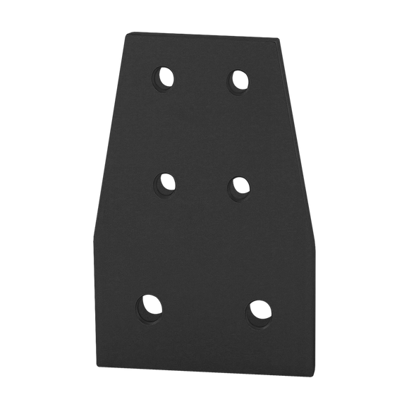 4519-BLACK -  10 to 15 Series 6 Hole - Rectangular Transition Flat Plate Small Series Primary