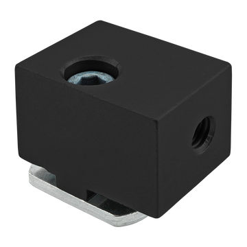 40-2425-BLACK -  40 Series Aluminum Panel Mount Block