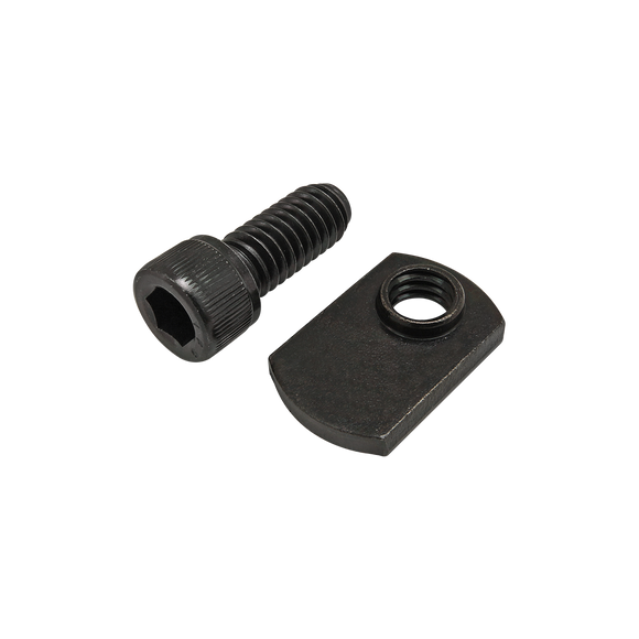 75-3842 -  Bolt Assembly: 5/16-18 x .750" Black SHCS with Slide-In Economy T-Nut - Offset Thread - Black Zinc