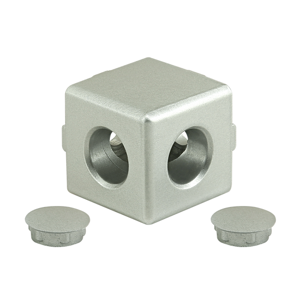 14154 -  10 &amp; 25 Series 2 Way - Light Squared Corner Connector