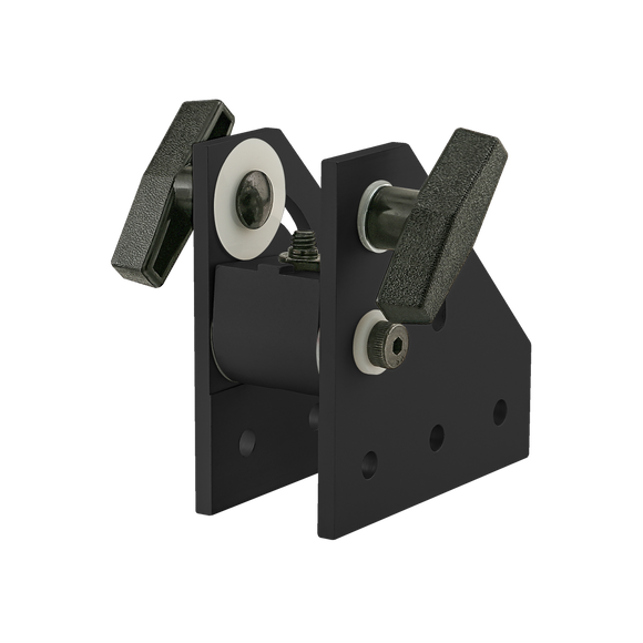 4130-BLACK -  10 Series 90 Degree Double Pivot Bracket Assembly with "T" Handles