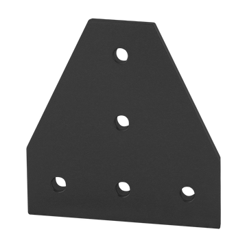 40-4340-BLACK -  40 Series 5 Hole - Tee Flat Plate