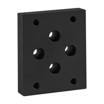 2426-BLACK -  15 Series Flange Mount Caster Base Plate