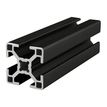 30-3030-BLACK-3M -  30mm X 30mm T-Slotted Profile - Four Open T-Slots -3M Full Length Profile