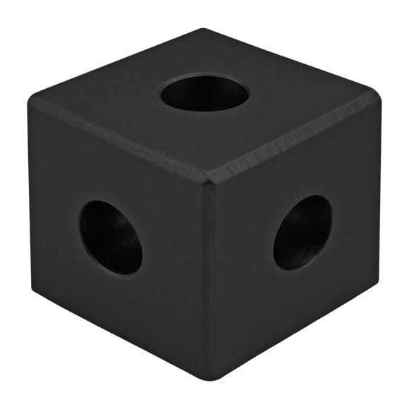 4442-BLACK -  15 Series 3 Way - Squared Corner Connector