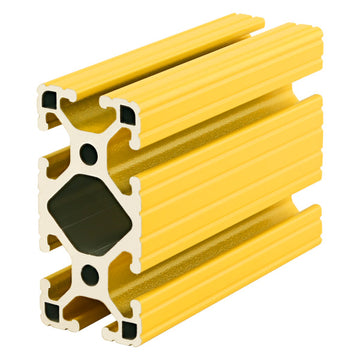 1530-LITE-YELLOW-120 -  1.5" X 3.0" LITE T-SLOTTED EXTYELLOW POWDER COAT