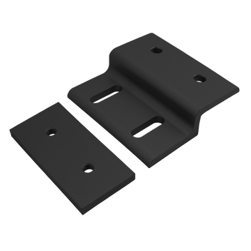 45-2435-BLACK -  45 Series Single Arm Wide Mesh Retainer with Wide Backing Plate