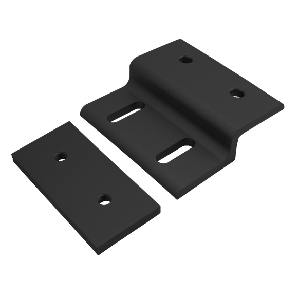 45-2435-BLACK -  45 Series Single Arm Wide Mesh Retainer with Wide Backing Plate