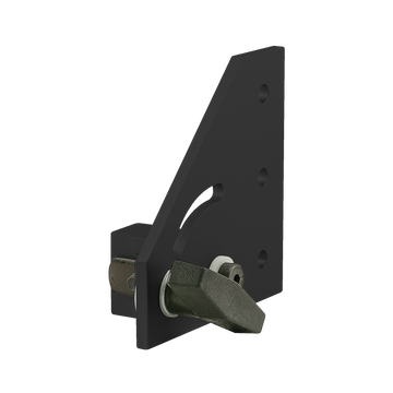 4342-BLACK -  15 Series 90 Degree Left Hand Pivot Bracket Assembly with "T" Handle