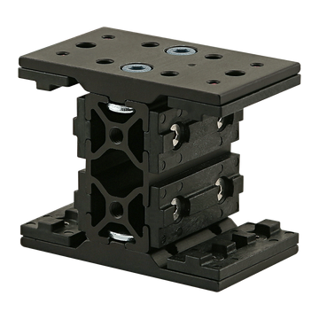 25-6735-BLACK -  25 Series Short - Double Mount Unibearing&trade; Assembly