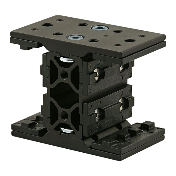 25-6735-BLACK -  25 Series Short - Double Mount Unibearing&trade; Assembly