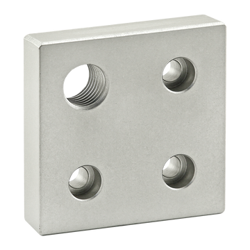 2367 -  15 Series 4 Hole - Offset Tap Base Plate: 3.00" x 3.00" with 3/4-10 Corner Tap