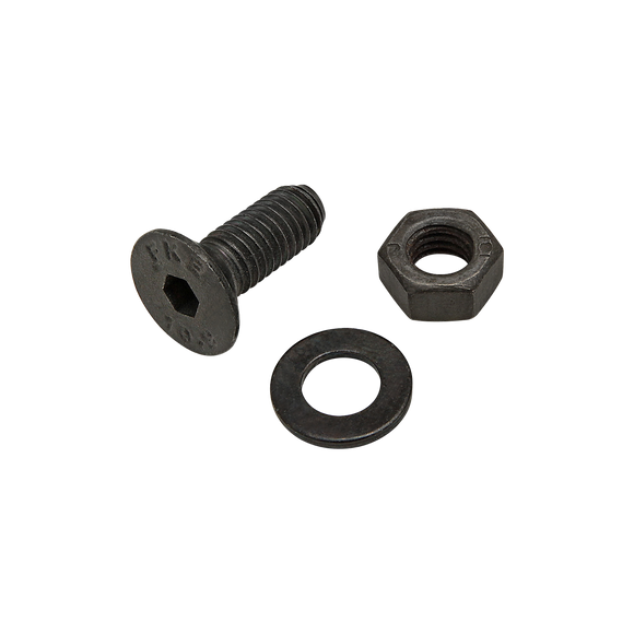 75-3573 -  Bolt Assembly: M5 x 14.00mm Black FHSCS with Washer and Hex Nut - Black Zinc