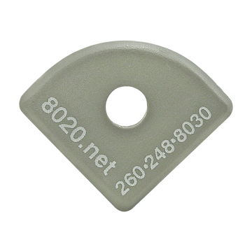2035GRA -  15 Series End Cap with Push-In Fastener