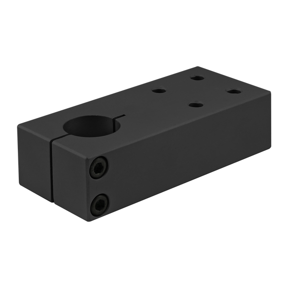 5415-BLACK -  10 Series 1" Single Shaft Pre-Drilled Stanchion Mounting Plate