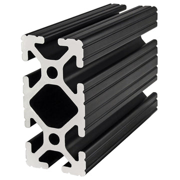 1530-BLACK-242 -  1.5" X 3" T-SLOT EXT 242" BAR BLACK ANODIZE