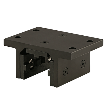 6835-BLACK -  15 Series 3 Slot Mount - Double Flange Short High-Cycle Linear Bearing