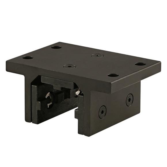 6835-BLACK -  15 Series 3 Slot Mount - Double Flange Short High-Cycle Linear Bearing