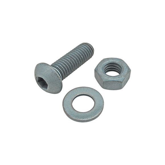 75-3473 -  Bolt Assembly: M8 x 25.00mm Blue BHSCS with Washer and Hex Nut - Blue Zinc