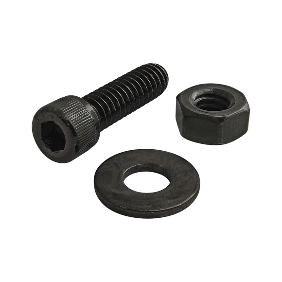 3315 -  Bolt Assembly: 1/4-20 x .875" Black SHCS with Washer and Hex Nut - Black Zinc