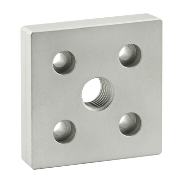 40-2366 -  40 Series 5 Hole - Center Tap Base Plate - 80mm x 80mm with M20 Tap