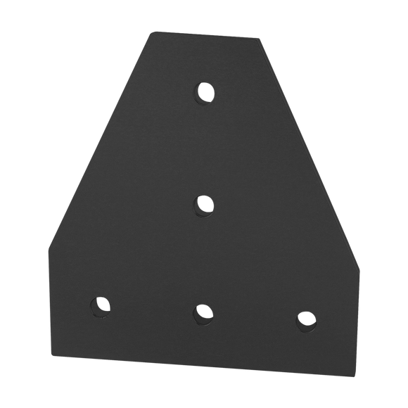 45-4340-BLACK -  45 Series 5 Hole - Tee Flat Plate