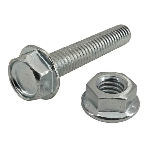 3970 -  Bolt Assembly: 5/16-18 x 1.750" Bright Flanged Hex Head Bolt and Flanged Hex Nut - Bright Zinc