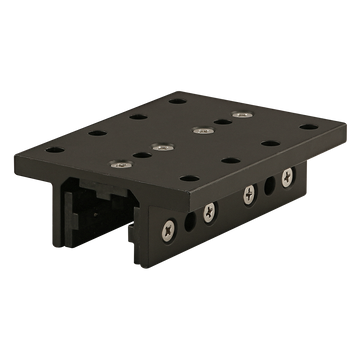 6426-BLACK -  10 Series 3 Slot Mount - Double Flange Long Standard Linear Bearing with Brake Holes