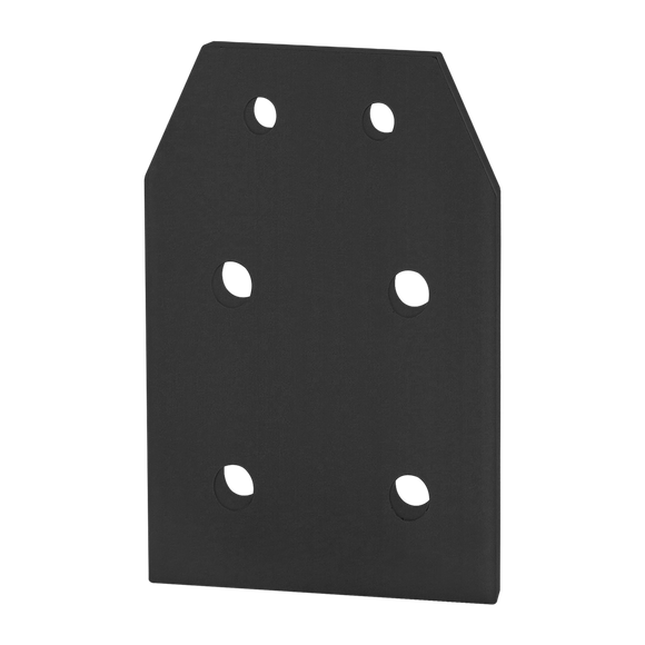 4520-BLACK -  10 to 15 Series 6 Hole - Rectangular Transition Flat Plate Large Series Primary
