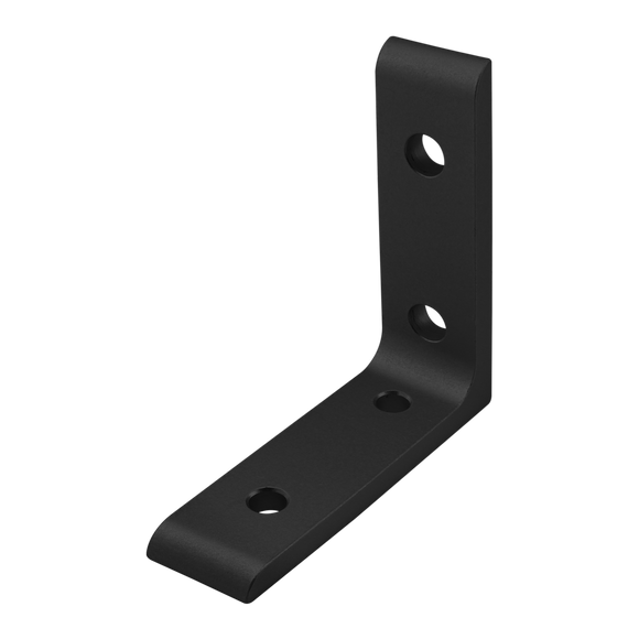 65-4504-BLACK -  25 to 40 Series 4 Hole - Tall Transition Inside Corner Bracket