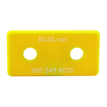 2025YEL -  10 Series End Cap with Push-In Fastener