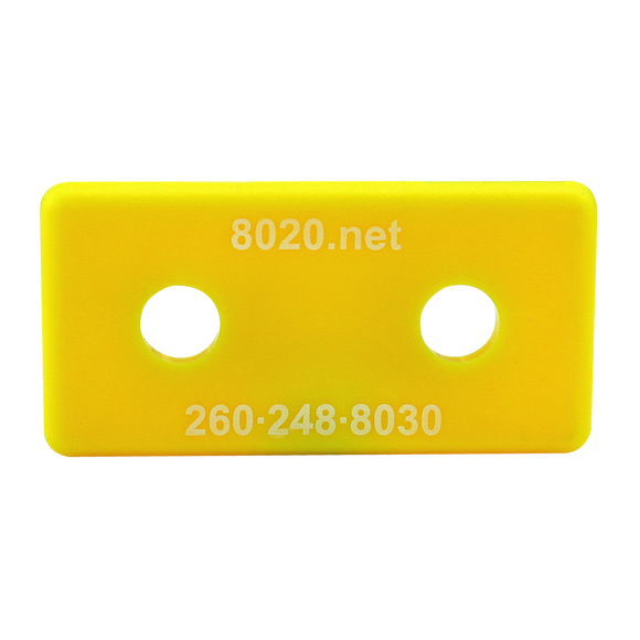 2025YEL -  10 Series End Cap with Push-In Fastener